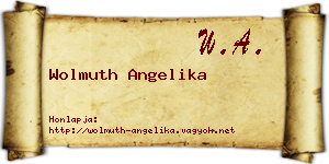 Wolmuth Angelika névjegykártya